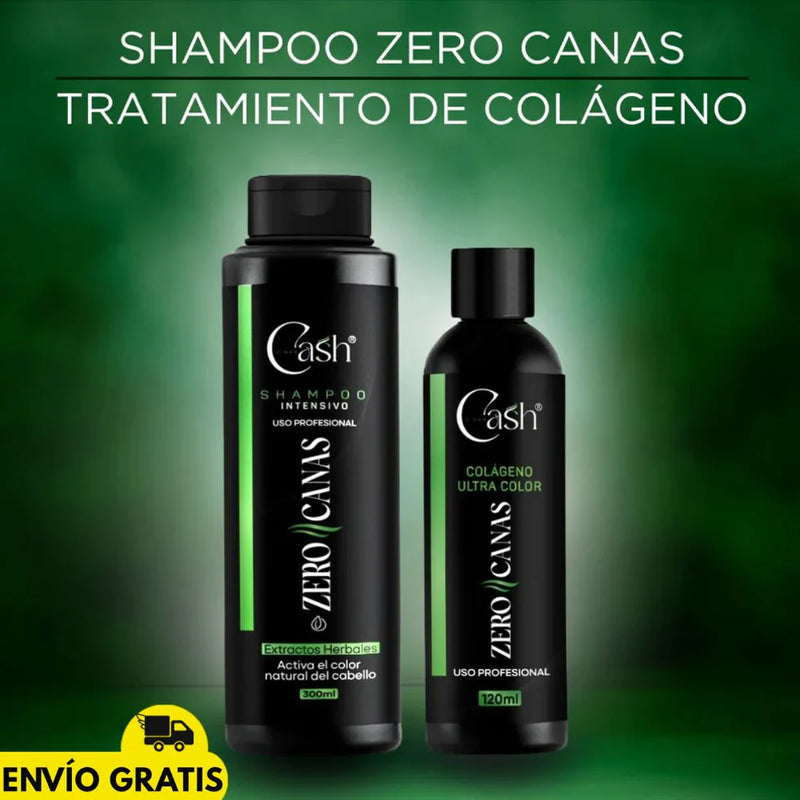 SHAMPOO ZERO CANAS + OBSEQUIO TRATAMIENTO COLAGENO