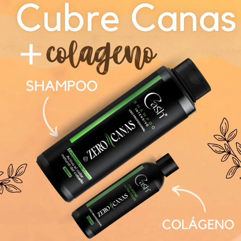 SHAMPOO ZERO CANAS + OBSEQUIO TRATAMIENTO COLAGENO