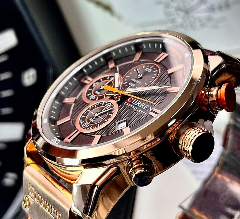 RELOJ CURREN 8291 CAFÉ