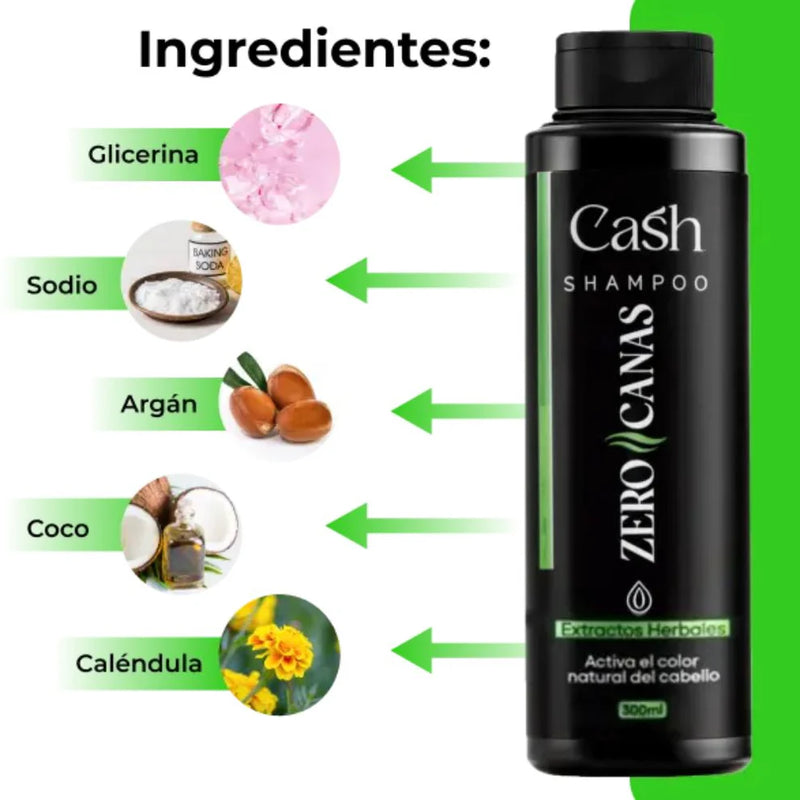 SHAMPOO ZERO CANAS + OBSEQUIO TRATAMIENTO COLAGENO