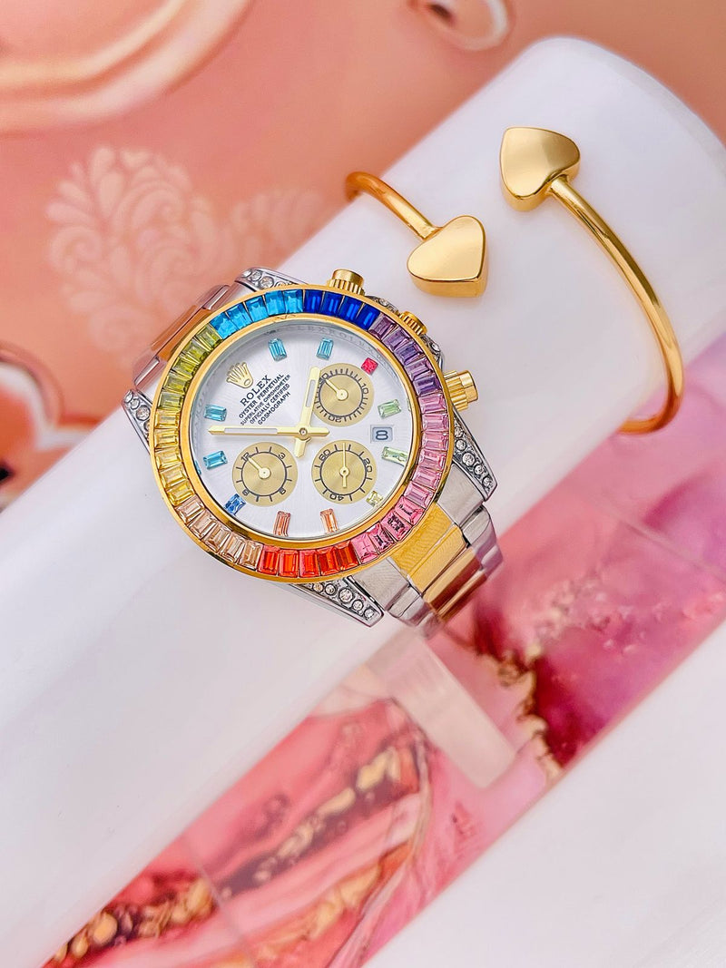 RELOJ ROLEX DAYTONA PIEDRAS DAMA