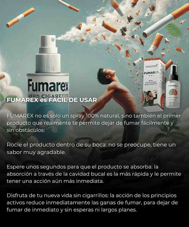 FUMAREX®-Spray Libre de Tabaco-OFERTA DEL ÚLTIMO DÍA 75% DE DESCUENTO